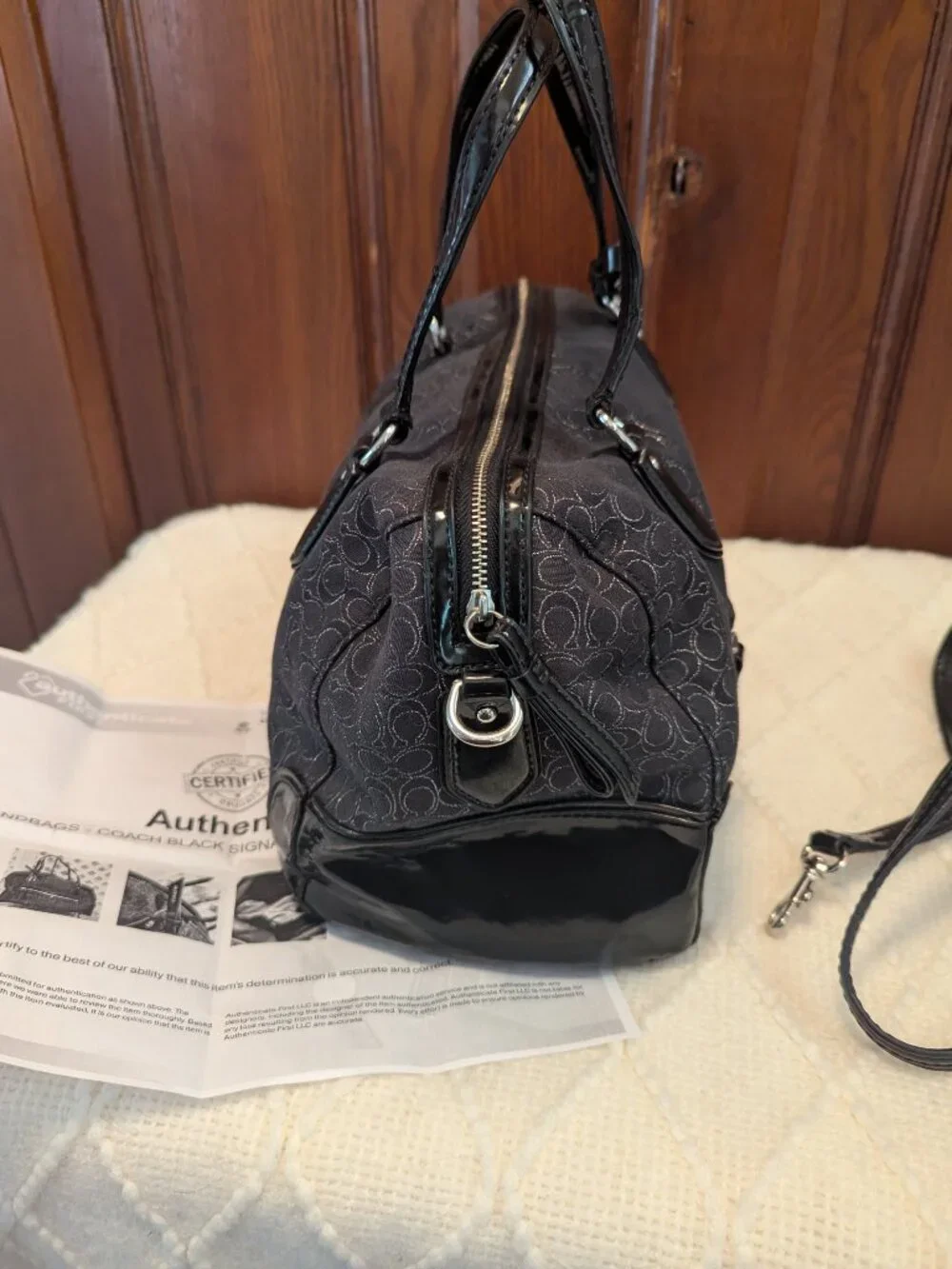 Coach East West Poppy Signature Satchel #26426